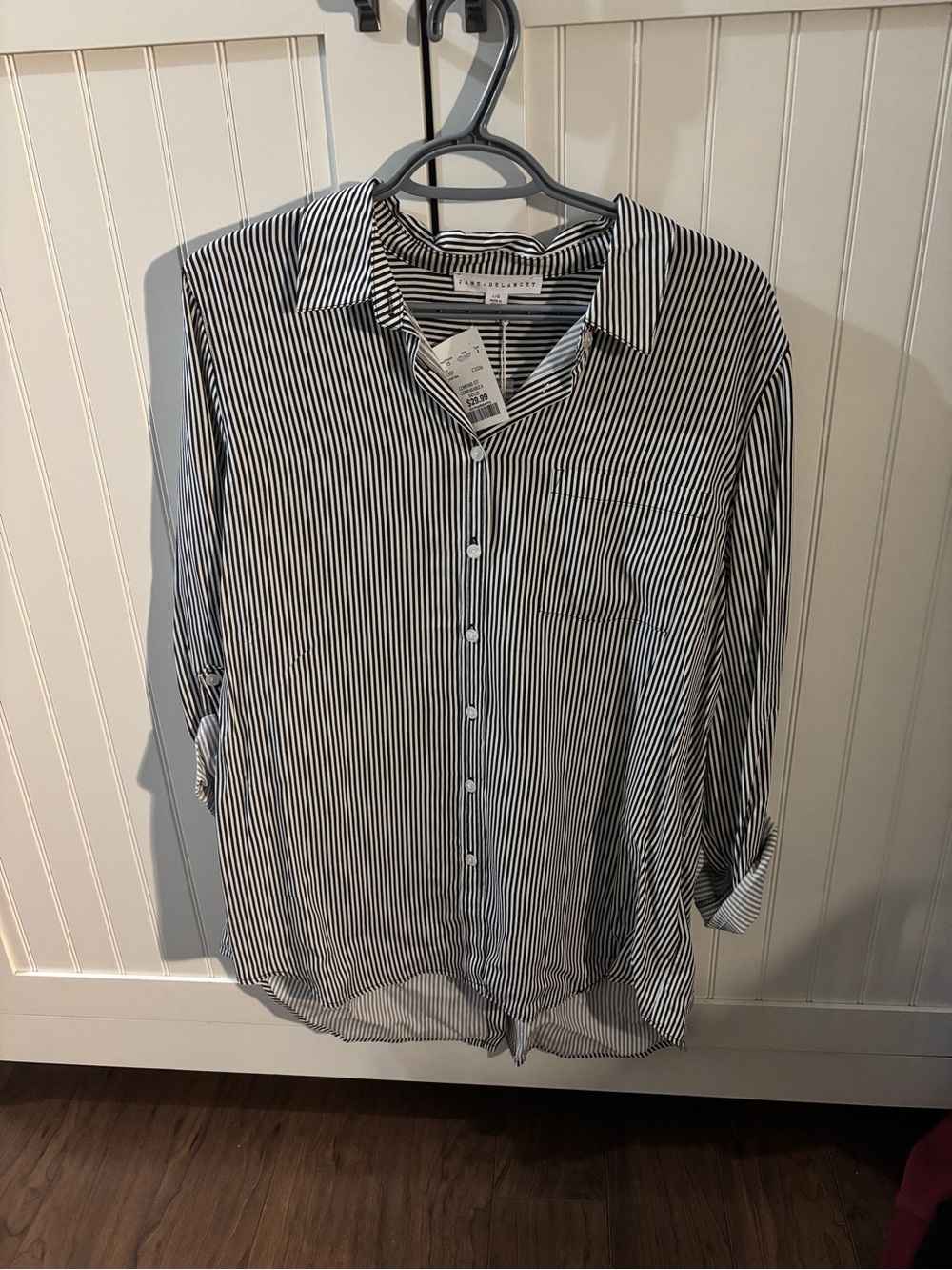 Jane Delaney Striped Button Up Blouse